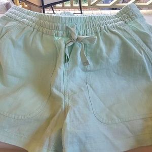 J. Crew, size XXS linen shorts.